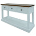 Hampton-Inspired 3-Drawer Montreal Console Table in Chic Oak & White Finish