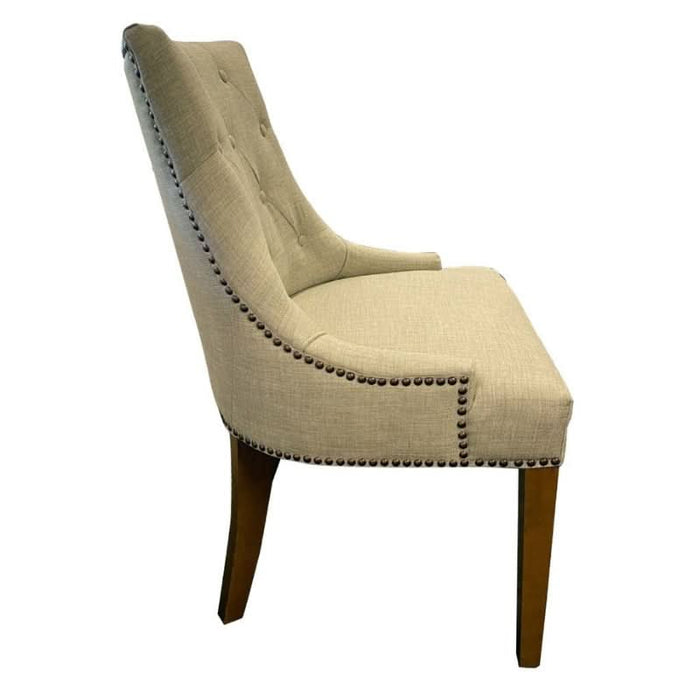 Versatile Beige Linen Monte Chair for an Instant Room Upgrade