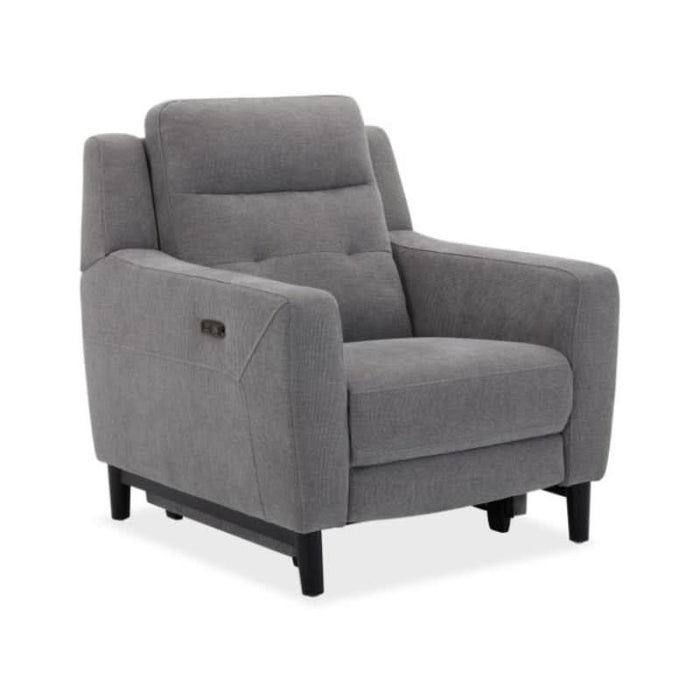 Sophisticated Single Seater Recliner with USB Charging in Grey