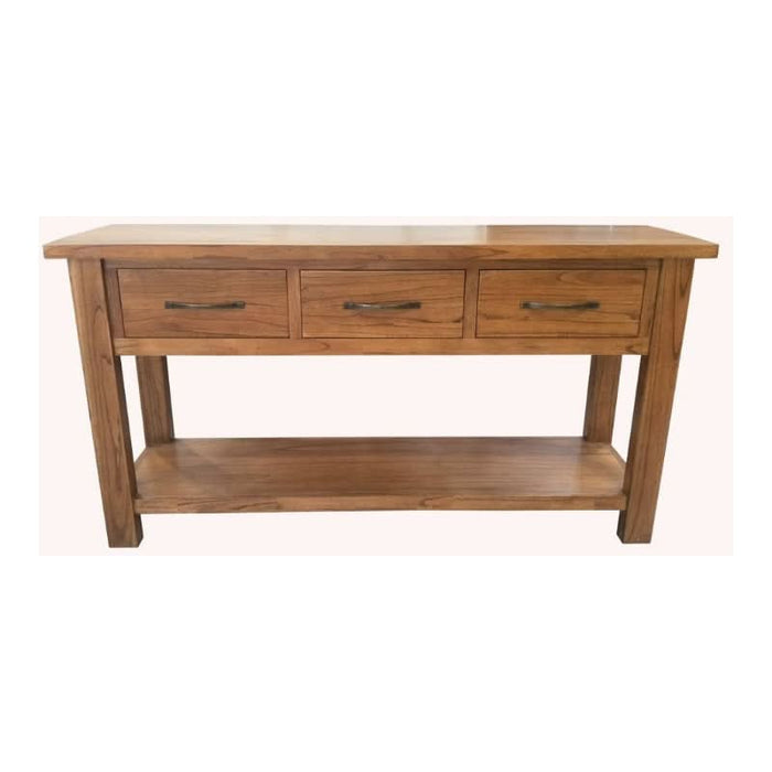 Elegant Toscana Hall Table with Drawers in Natural Finish for Modern Homes