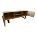 Chic Boston Serenity Natural TV Stand with Handleless Soft-Close Doors