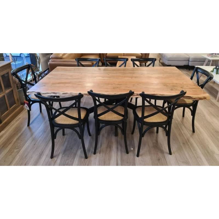 Unique Live Edge Elba Artisanal Table in Natural Finish for Modern Dining Spaces