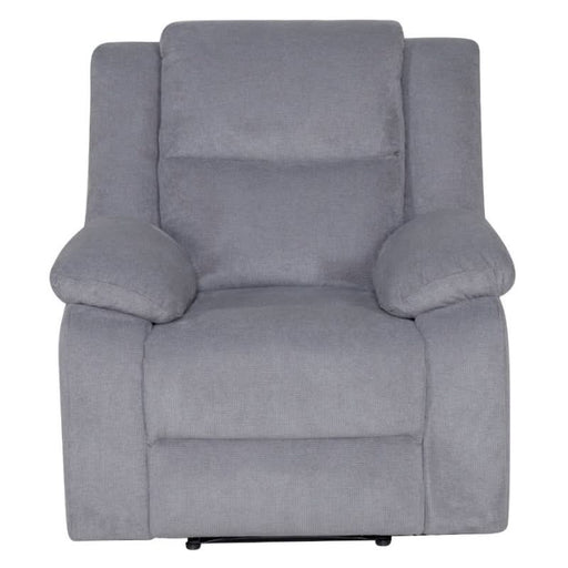 Luxurious Mid Grey Manual Recliner with Ergonomic Support