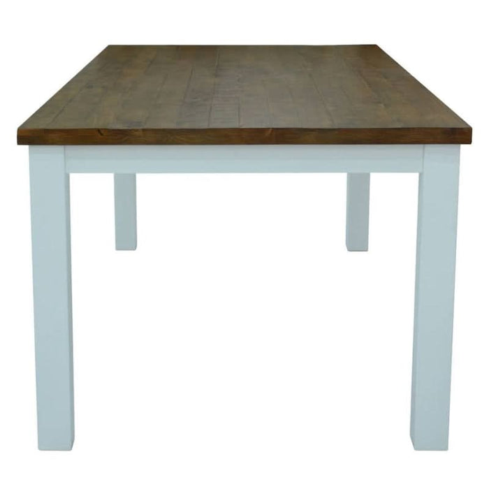 Montreal Classic – A Timeless Dining Table in White and Oak, Blending Style and Durability