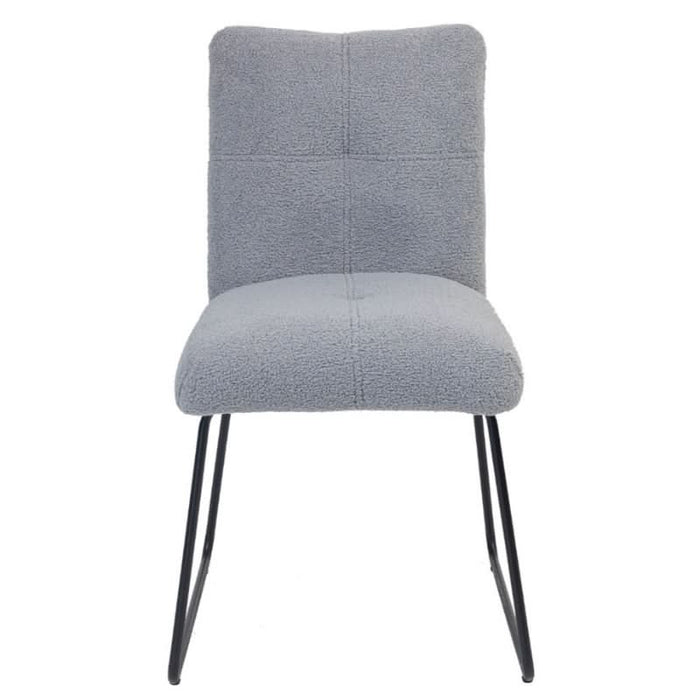 Comfortable and stylish Bear Fab dining chair in sophisticated grey