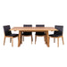 Galway Enchantment 6-Seater Dining Set with Solid Marri Wood and Black Boca Chairs