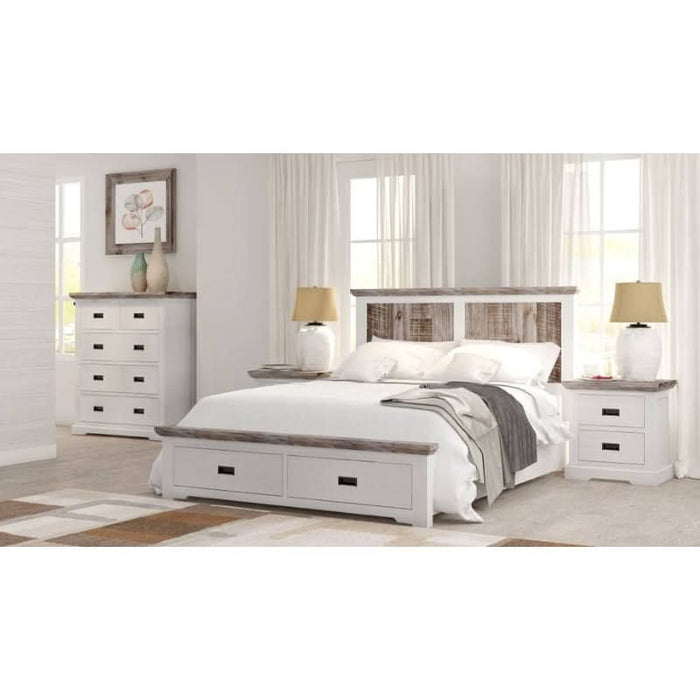 King Bed Suite with Multi-Toned Acacia Finish