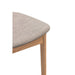 Lipwood's Elegant Charm dining chair: A blend of solidity and style in oak finish