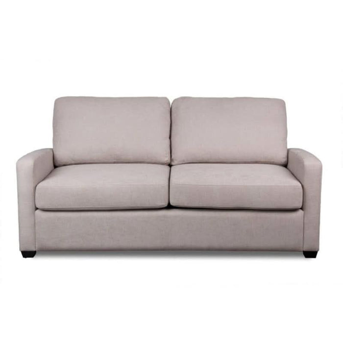 Elegant Zoe Double Sofa Bed in Nougat with Memory Foam Mattress for Optimal Comfort