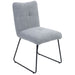 Luxury grey upholstered dining chair for chic interiors