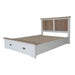 Enchanting Harmony: Folkestone Multicolored Acacia Queen Bed with Storage - Shopica Pty Ltd