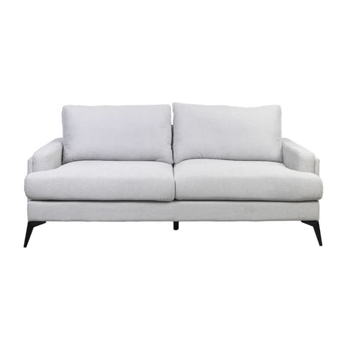 Elegant Barclay Deluxe Graphite 3-Seater Sofa in Lustrous Light Grey