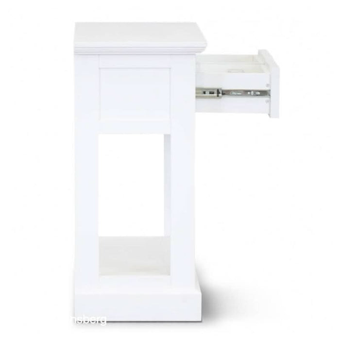 Transform Your Entryway with the Seashore Serenity Coastal White Console Table