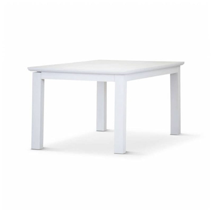 "Luxury Coastal Living with a Brushed White Durable Dining Table