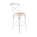 Chic White Birch Timber Bar Stool - Perfect Blend of Comfort and Style