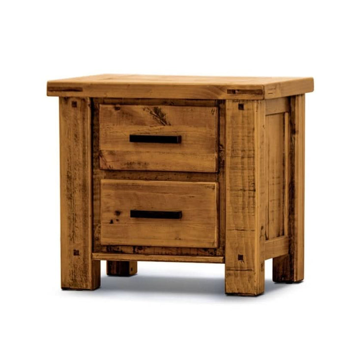 Solid NZ Pine Timber Bedside Companion in Oak - Whispering Pines Collection