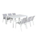 Icaria Outdoor Dining Ensemble - Sleek Table & Chair Set