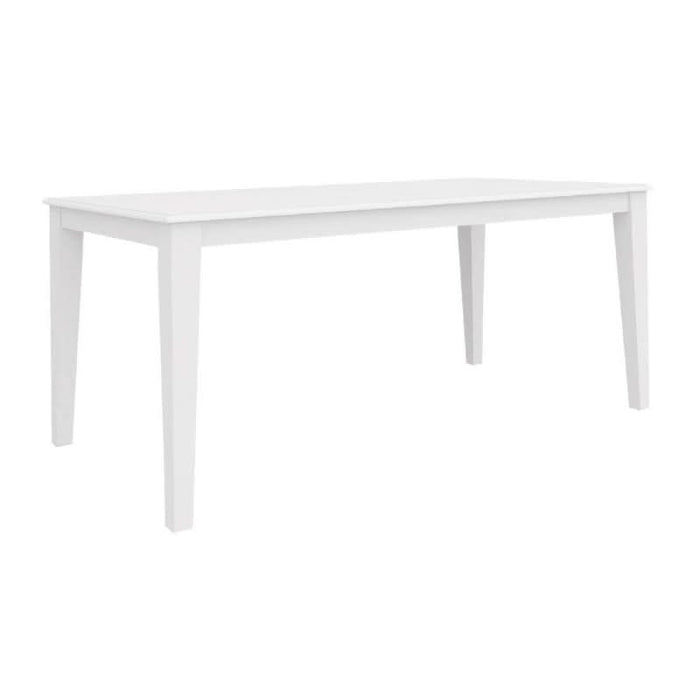 Hampton Elegance Dining Table - Pure White