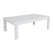 Durable Outdoor Living: White Aluminium Artemis Coffee Table