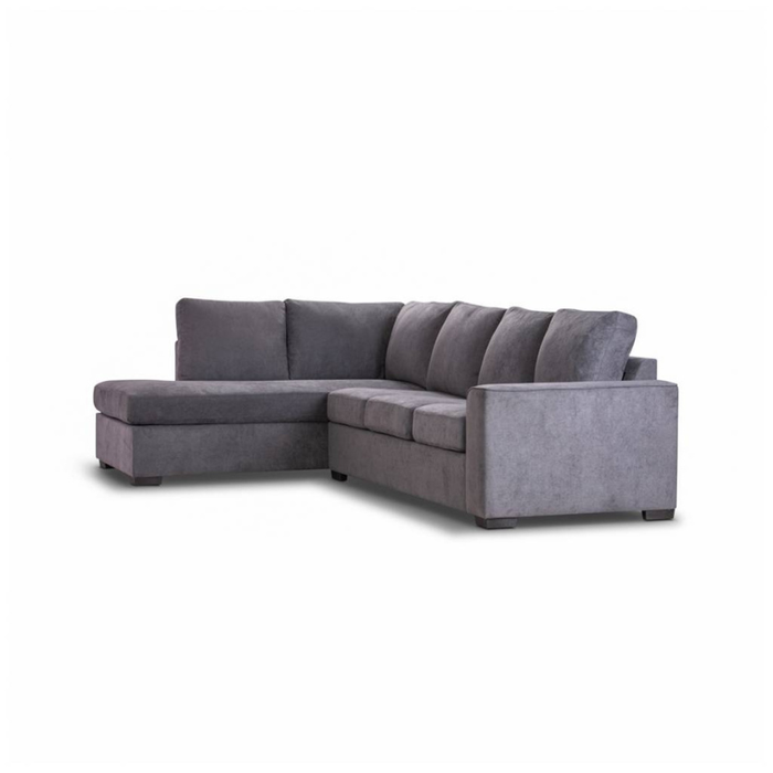 Grey Haven: Luxe Transformative Left-Hand Chaise