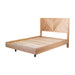 Premium Natural Messmate Queen Bed with Tall Statement Headboard