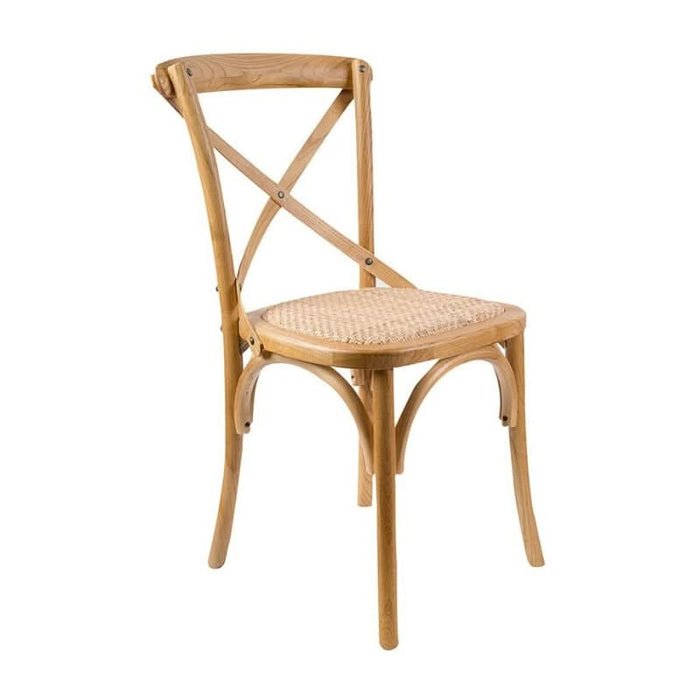 Elegant Oak Bistro Chair with Traditional Steam Bent Frame