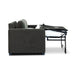 Contemporary Wilson Queen Sofa Bed with Memory Foam Mattress in Trendy Charcoal