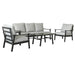 Elegant Marni Haven Outdoor Lounge Set in Charcoal and Grey