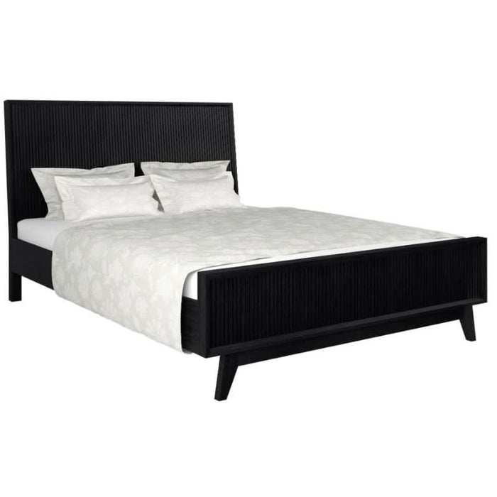 Sophisticated Ella Queen Bed in Stylish Black Finish