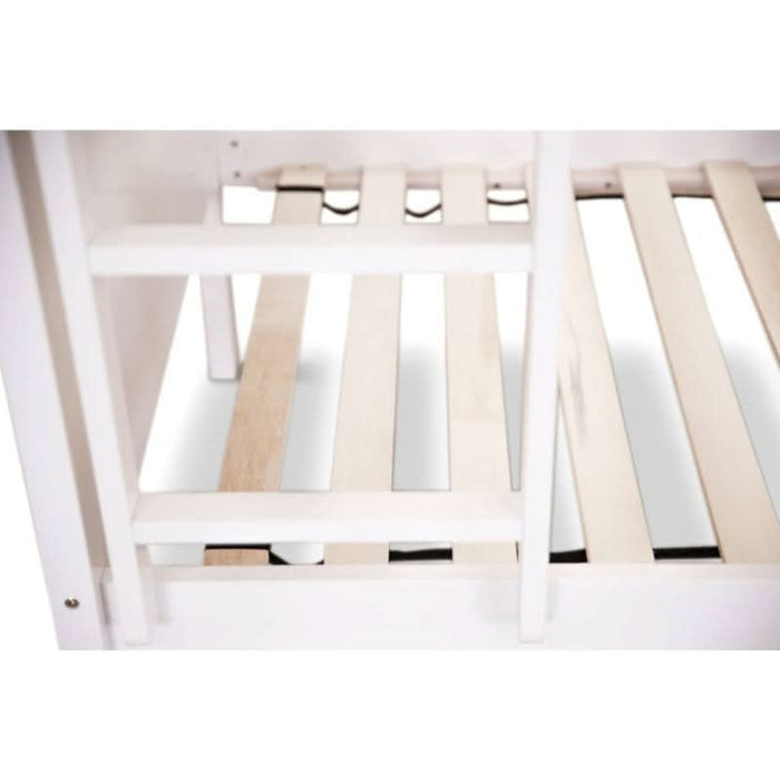 Stylish Children's White Bunk Bed with Shaker Design Details by Welling