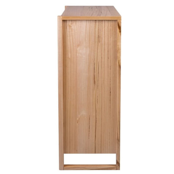 Luxurious Skyward Sentinel Natural Tallboy with Striking Wood Grain Detai