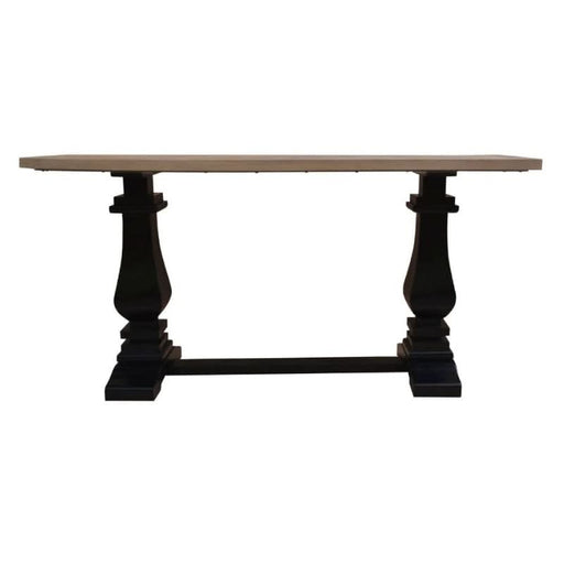 Exquisite Velino Console Table in Oak & Black - Perfect Blend of Elegance and Durability