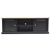 Stunning Velino Oak & Black TV Unit with Artisan-Crafted Details