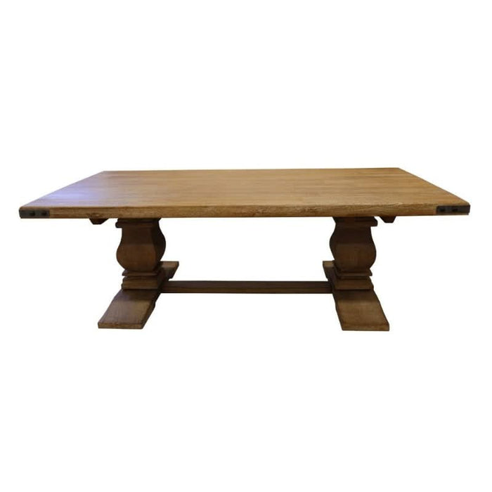 Sophisticated Utah Mango Wood Coffee Table in Warm Honey Wash Finish