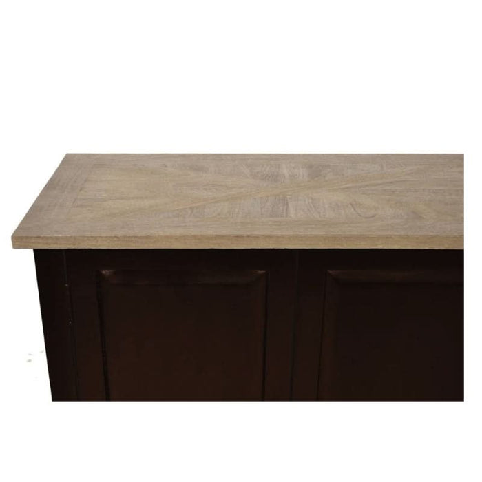 Timeless Regal Velino Buffet in Sandblasted Oak with Black Accents