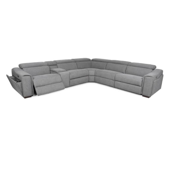 Unwind in Modern Elegance with the Blake Light Gray Corner Lounger