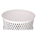 Brighten Your Space with a Round White Mosaic Coffee Table Made from Mango Wood