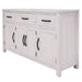 Sleek Mountain Ash Timber Florida Buffet with Antiqued Metal Handles