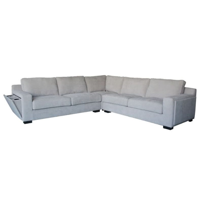 Luxurious Callaway 2.5 Seater Modular Sofa in Trendy Light Grey