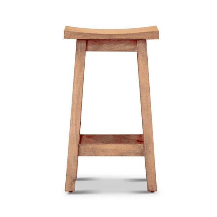 Minimalist Design Honey Wash Mango Wood Kitchen Stool