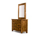 Elegant NZ Pine Timber Outback Dresser and Mirror - Rustic Charm