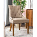 Beige Linen Upholstered Chair for Luxurious Home Interiors