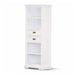 Transform Your Reading Nook with the Cape Cod Charm Brushed White Bookcase