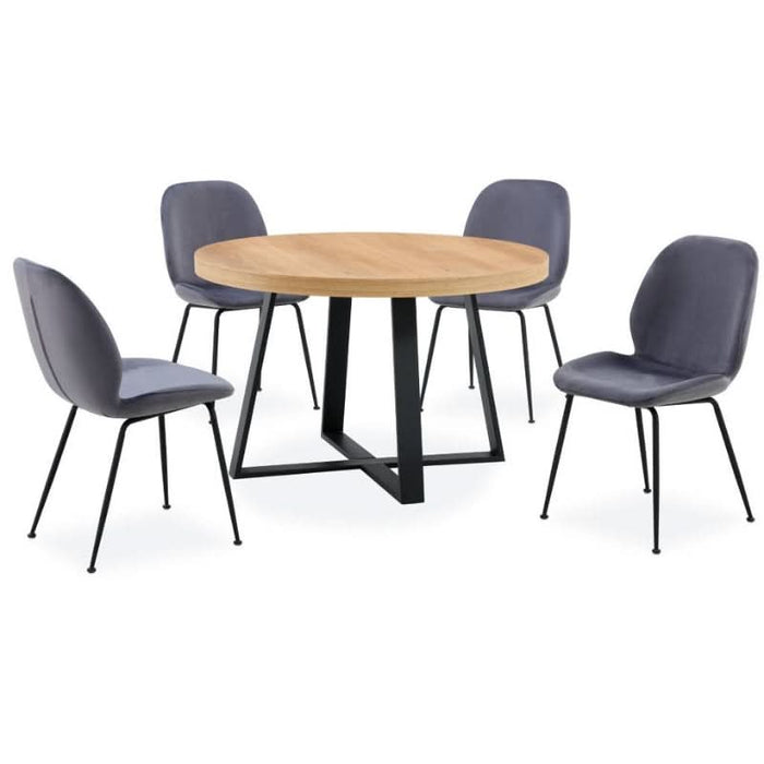 Versatile Boston Round Dining Table Suitable for Various Chair Pairings