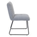 Sleek Grey Harmony dining chair with easy assembly