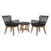 the Marrakesh Out 3Pc Chat Set: Where Elegance Meets Outdoor Leisure