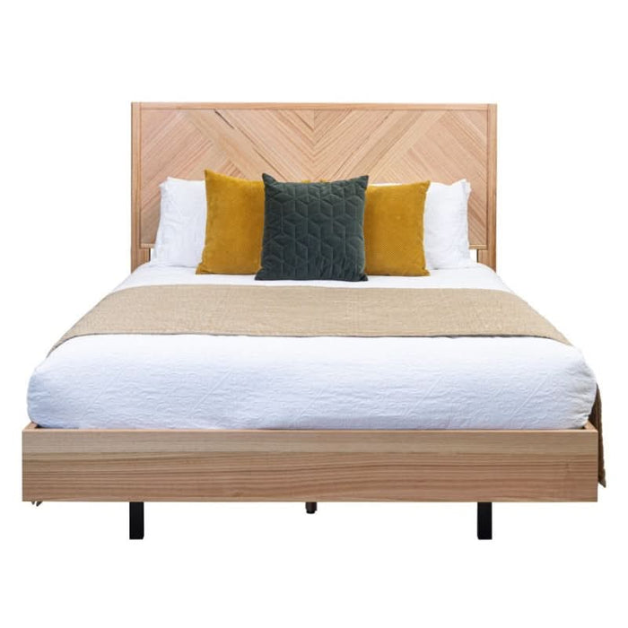 Elegant Alpine Majesty King Bed with Parquet Messmate Timber