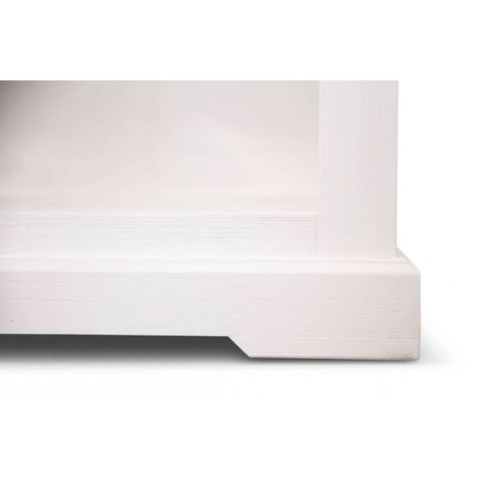 Functional and Decorative Brushed White Coastal Buffet for Any Room