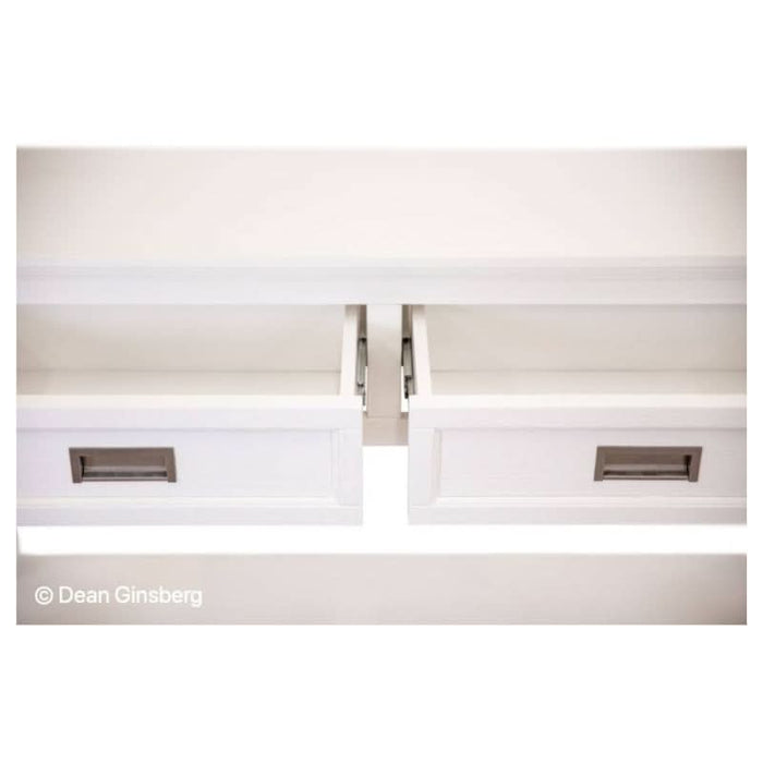 Timeless Design Meets Beachside Aesthetics: 2-Drawer Console Table in Brushed White