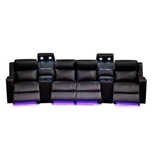 Unmatched Comfort with the Academy Black Leather Recliner Ensemble